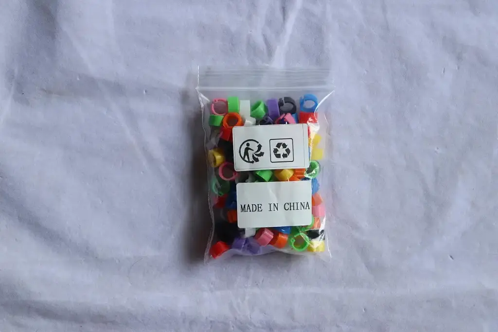 100 Pack Blank Bird Pigeon Leg Bands 8mm Leg Rings Quail Clips (Mixed Colors) — Farm & Ranch