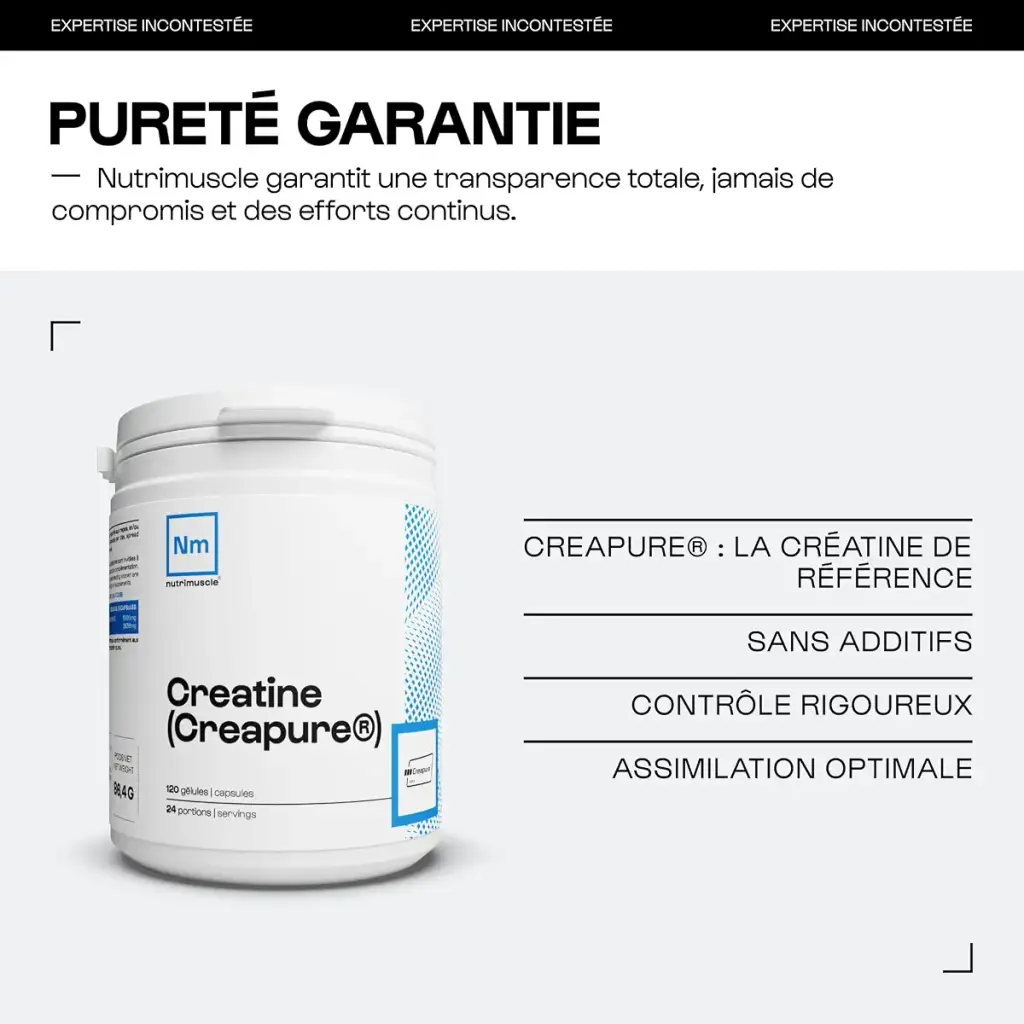 100% Pure Creatine Creatine Monohydrate Creapure Muscle & Strength Gaining Men's — Capsules