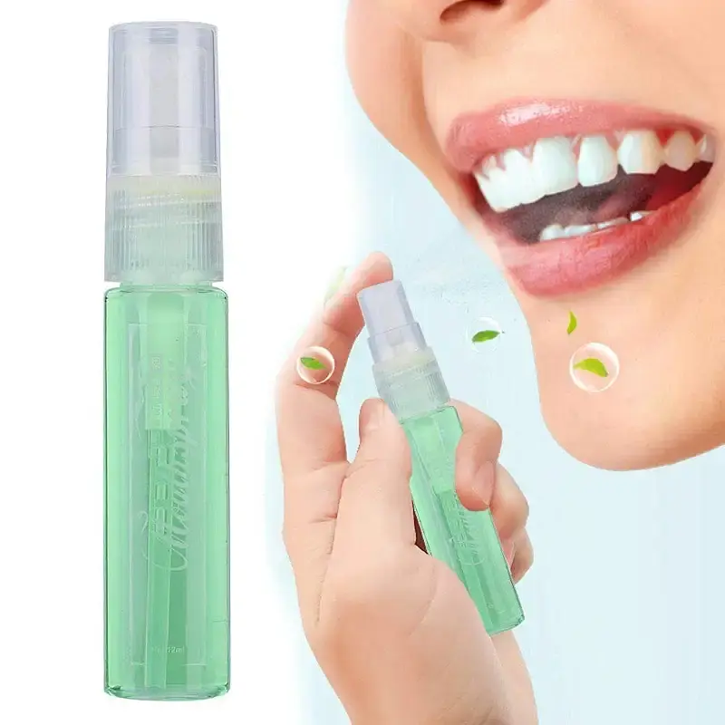 12ML Mouth Spray Breath Freshener Spray Advanced Dry Mouth Relief Oral Spray - Sugar Free Eliminates Bad Breath(Green)
