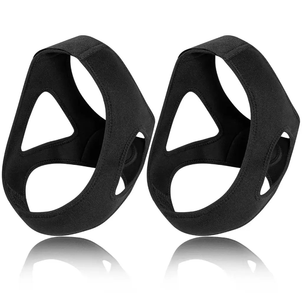 2 Pack Anti Snore Chin Strap Suoundey Professional Adjustable Strap Snoring Reduce — pack of 2