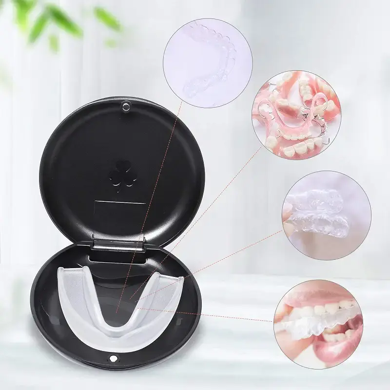 (2 Pack) Retainer Case,Solid Orthodontic Retainer Case-Black — pack of 2