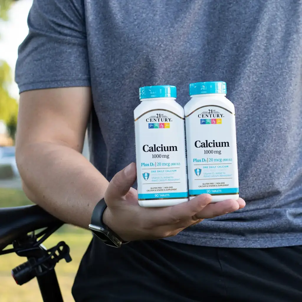 21st Century Calcium Plus D Tablets 1000 mg 90 Count Unflavored 90 Count (Pack of 1) — 1000 mg