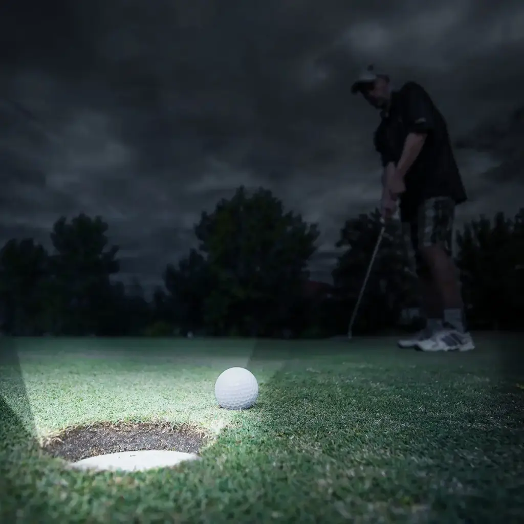 2Pcs Golf Hole Lights Glow Golf Hole LED Glowing with Carabiner, Kailund LED Light Up — Golf