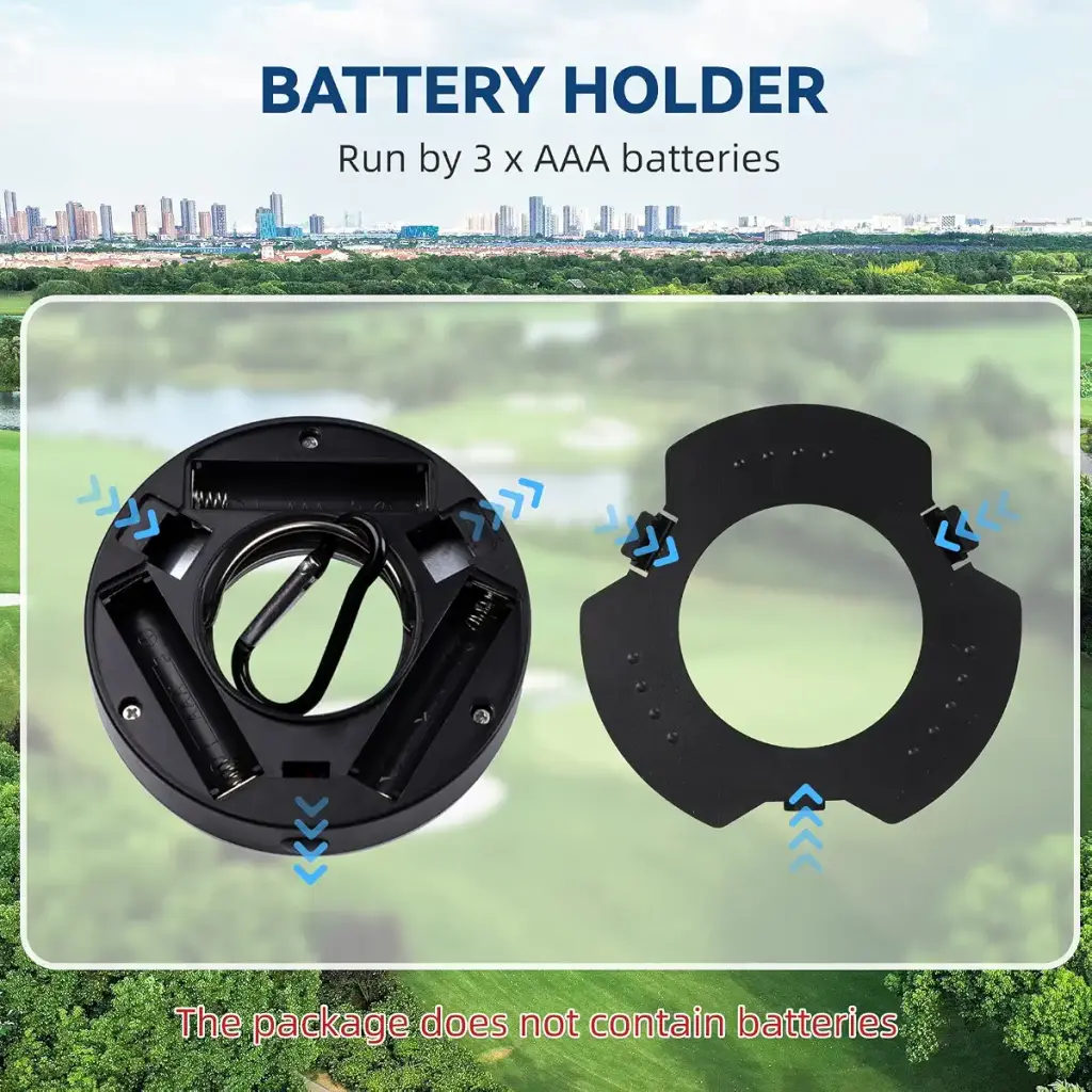 2Pcs Golf Hole Lights Glow Golf Hole LED Glowing with Carabiner, Kailund LED Light Up — Golf
