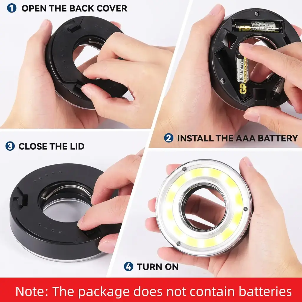 2Pcs Golf Hole Lights Glow Golf Hole LED Glowing with Carabiner, Kailund LED Light Up — kailund