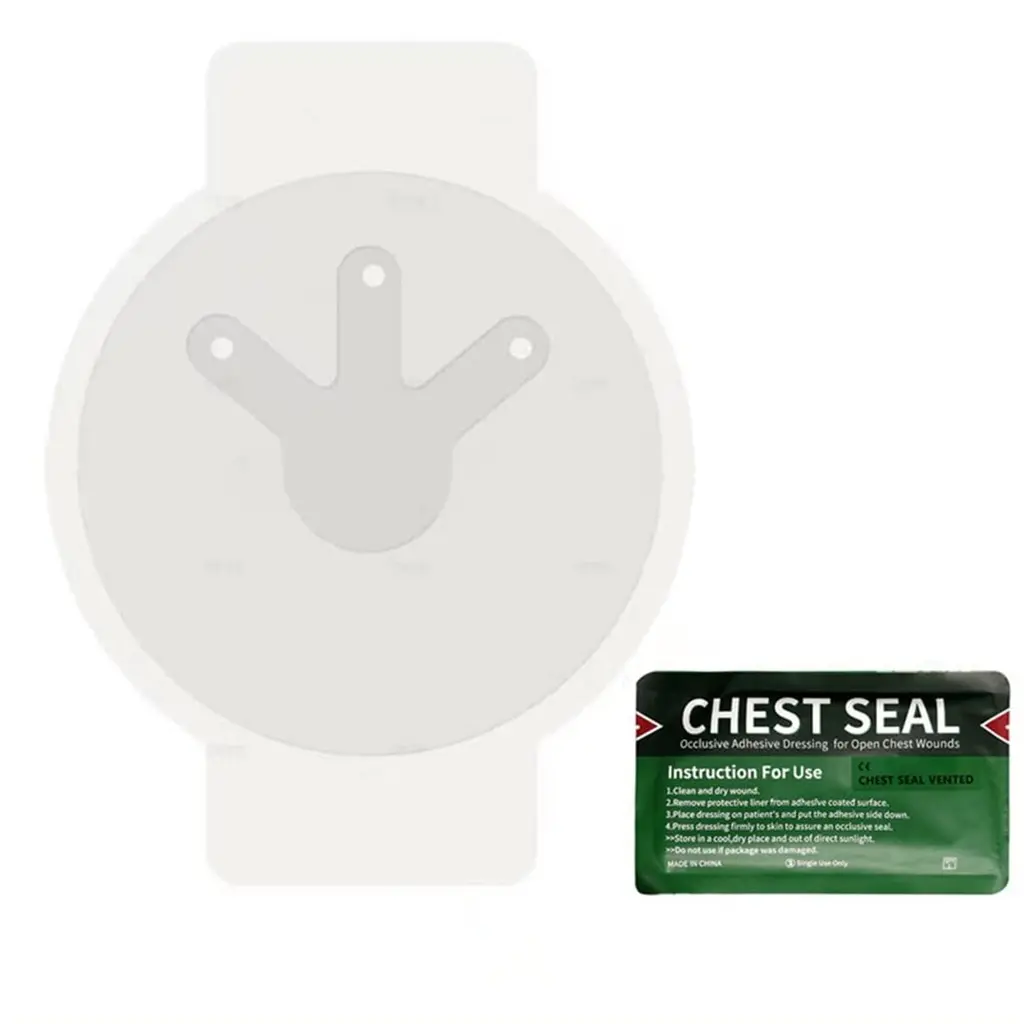 3-pack Vent Chest Seal emergency trauma association first aid set sterile wound care trauma kits of medical emergency