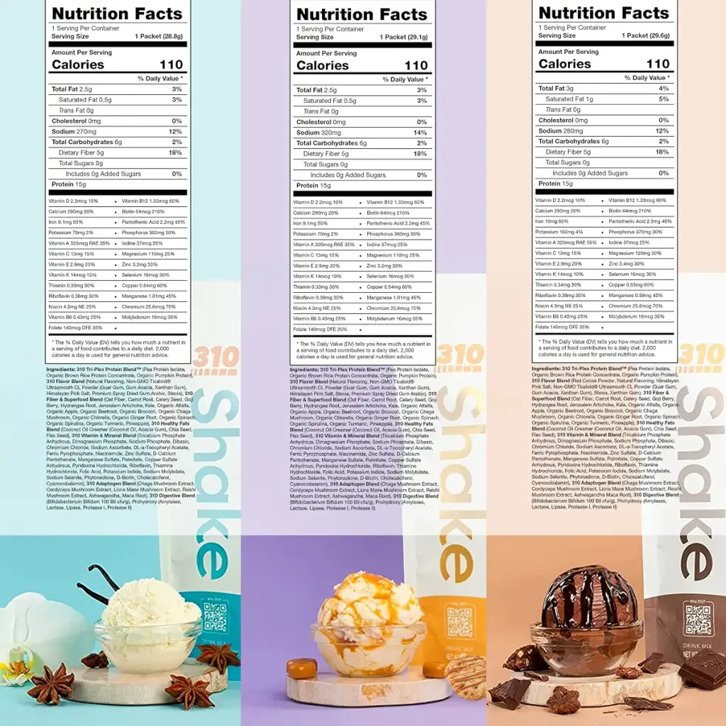 310 Nutrition All-In-One Meal Replacement Shake Starter Kit - Fiber Rich Vegan Superfood — Sports Nutrition