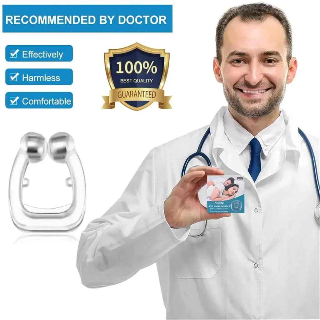 4 PCS Latest Clipple Anti snoring Device Silicone Magnetic Anti Snore Nose Clip — Sleep Wellness