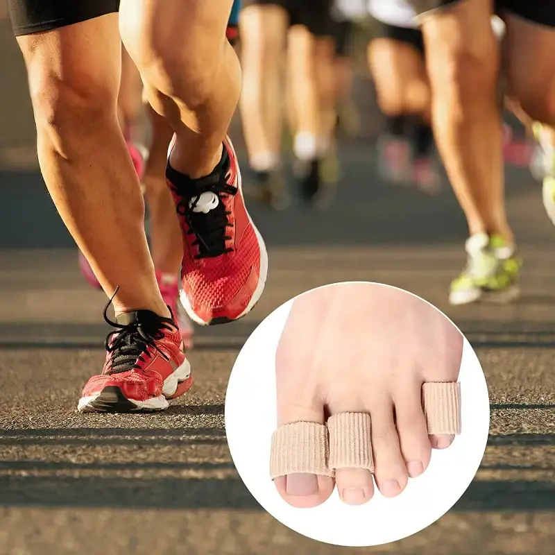 5 Pieces Toe Tubes Sleeves Toe Cushion Multi Size Toe Protectors Soft Corn Gel Pad — Body Support