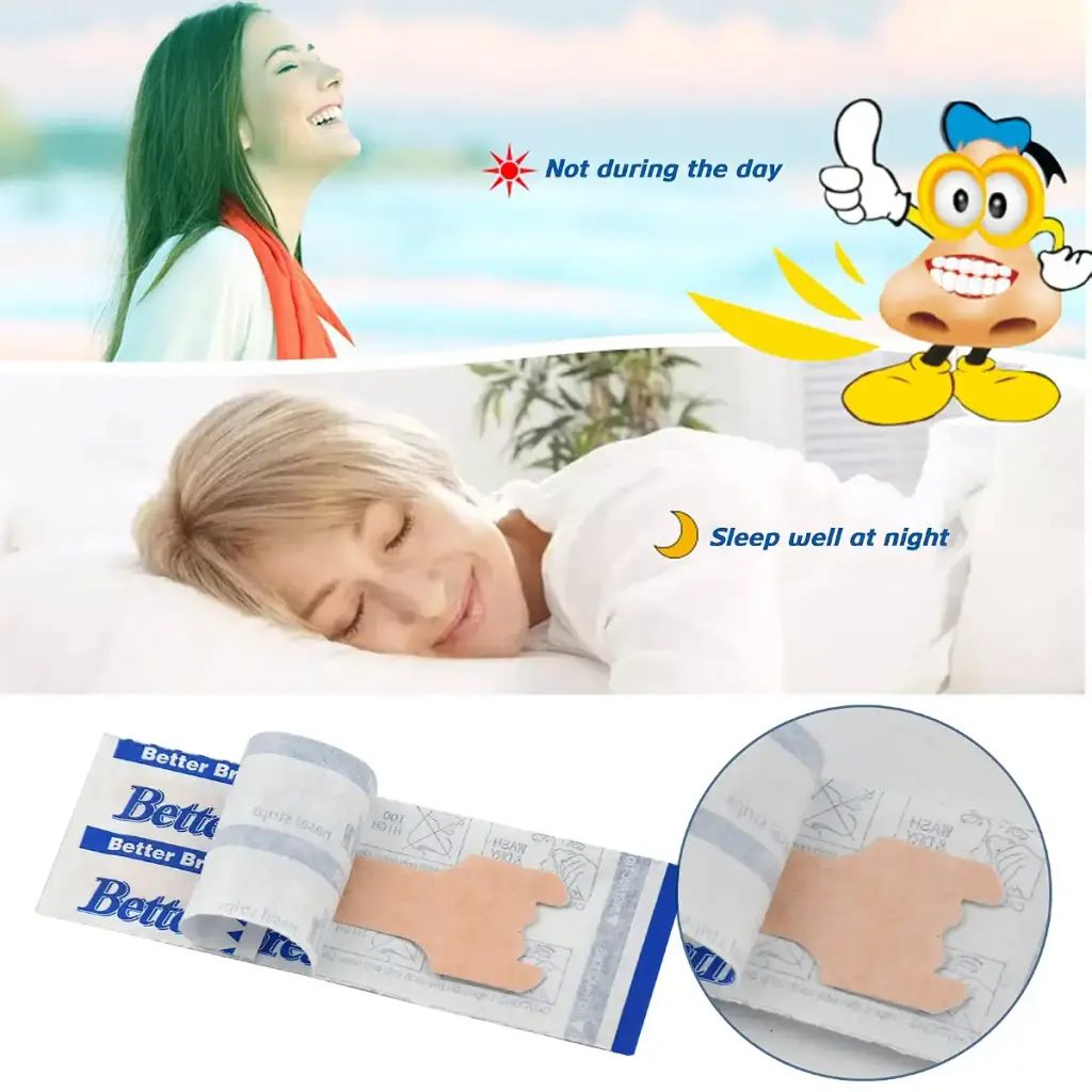 50 Count Nasal Strips Breath Easy Anti Snoring (66mm*19mm) — Sleep Wellness