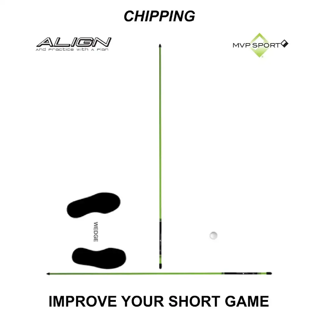 A Swing Alignment Rods 2-Pack by David Leadbetter (MoRodz) White — Golf