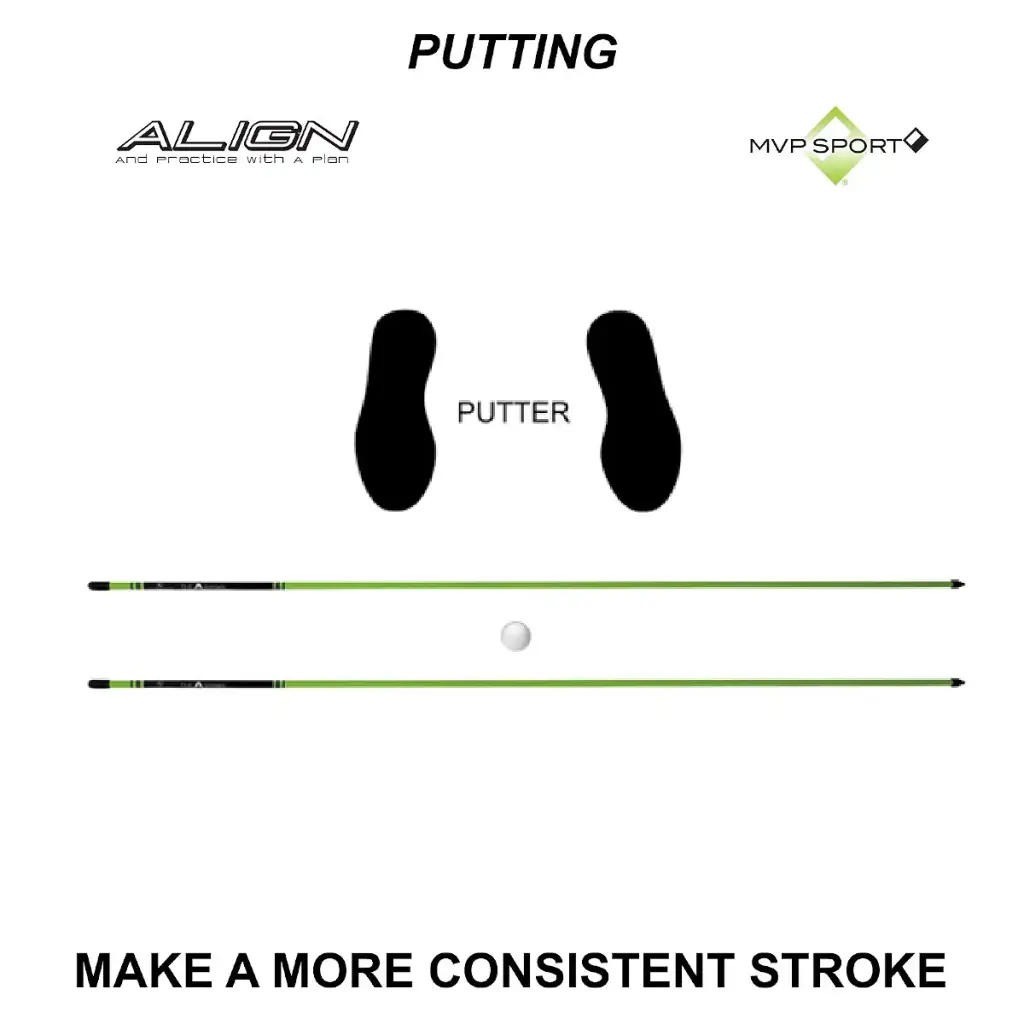 A Swing Alignment Rods 2-Pack by David Leadbetter (MoRodz) White — pack of 2