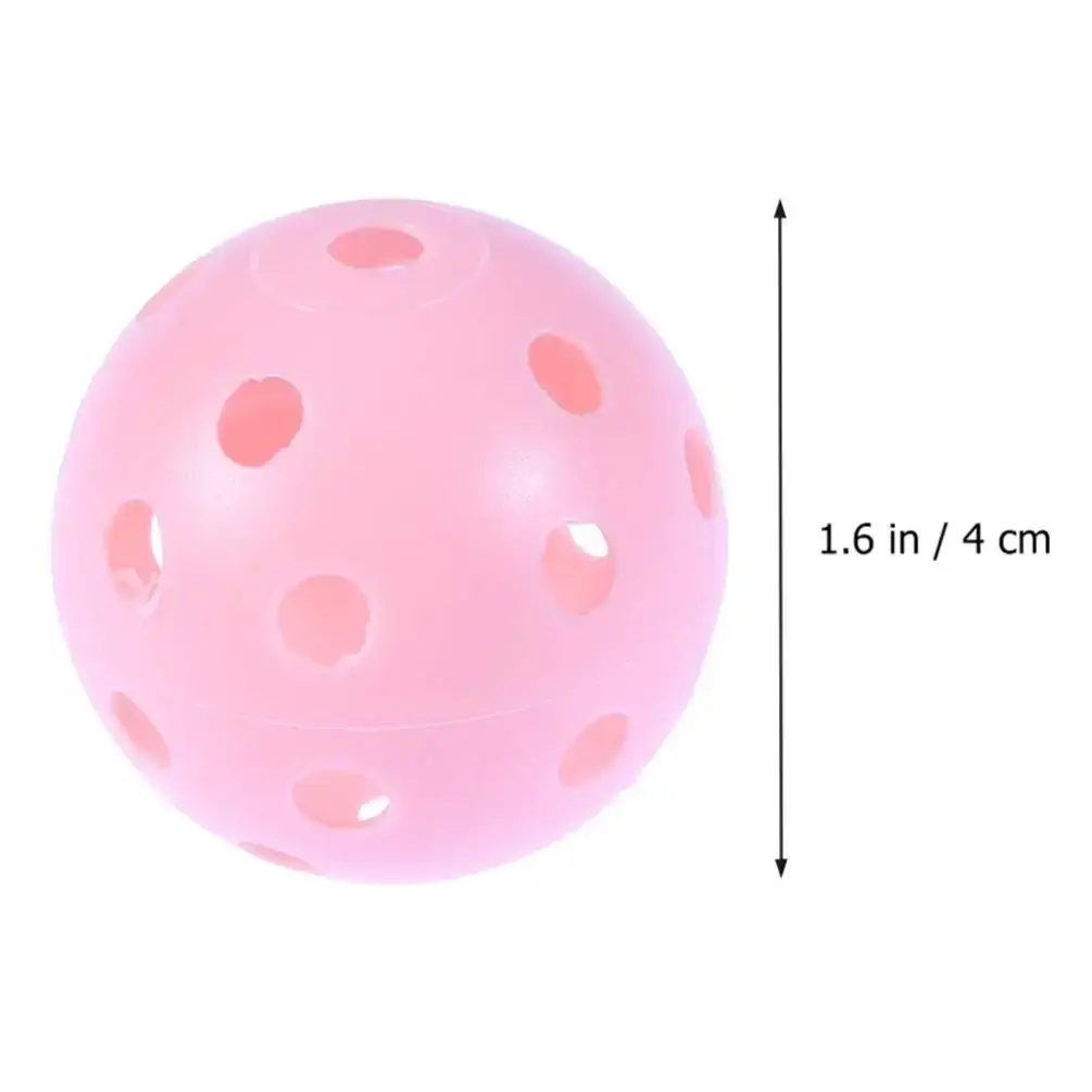 Abaodam 6pcs Plastic Golf Training Balls Airflow Hollow Golf Balls for Driving Range Home — pack of 6