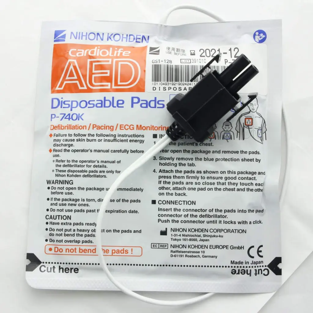AccuCell Original Defi Electrode Pads Nihon Kohden Cardiolife AED 2100 P-740K