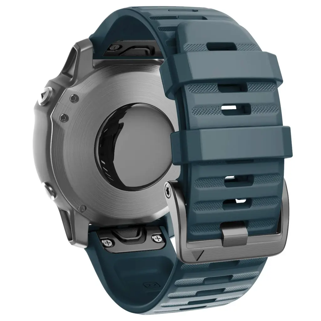 Add silicone bracelet compatible with Fenix 6/Fenix 5/Fenix 6 Pro/Fenix 5 Plus bracelet silicone quick lock with screw buckle replacement bracelet for forerunner 935/945 (stone)