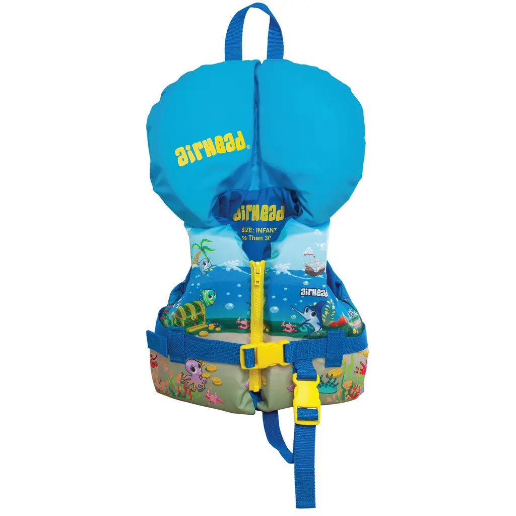AIRHEAD Treasure Infant and Child US Coast Guard Approved Life Vest Infant Blue