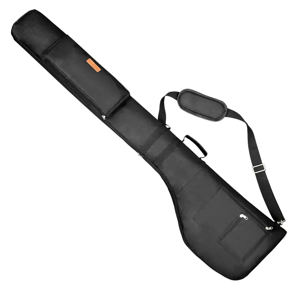 AKOZLIN Golf Carry Bag 8-10 Golf Clubs Lightweight Foldable Travel Golf Case with Strap Waterproof Sunday Bag Black