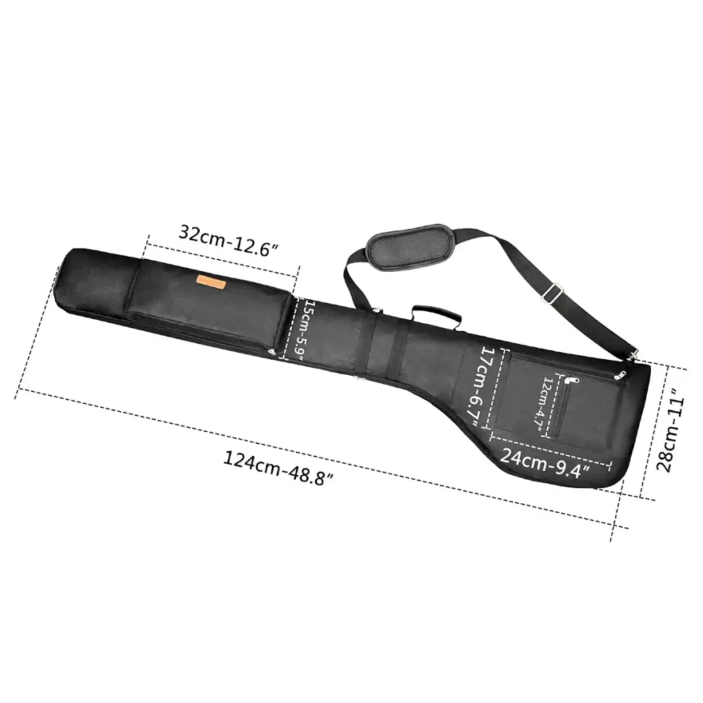AKOZLIN Golf Carry Bag 8-10 Golf Clubs Lightweight Foldable Travel Golf Case with Strap — AKOZLIN