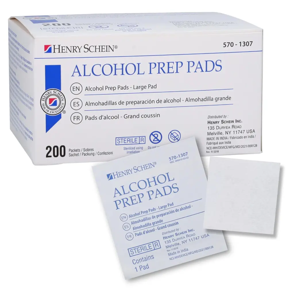 Alcohol Prep Pads Large 2-ply Sterile Pack of 1 (200) 1 Count (Pack of 200)
