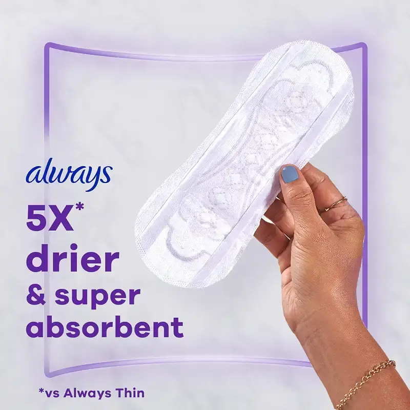 Always 3-In-1 Xtra Protection, Daily Liners For Women, Extra Long, With Leakguard + — pack of 48