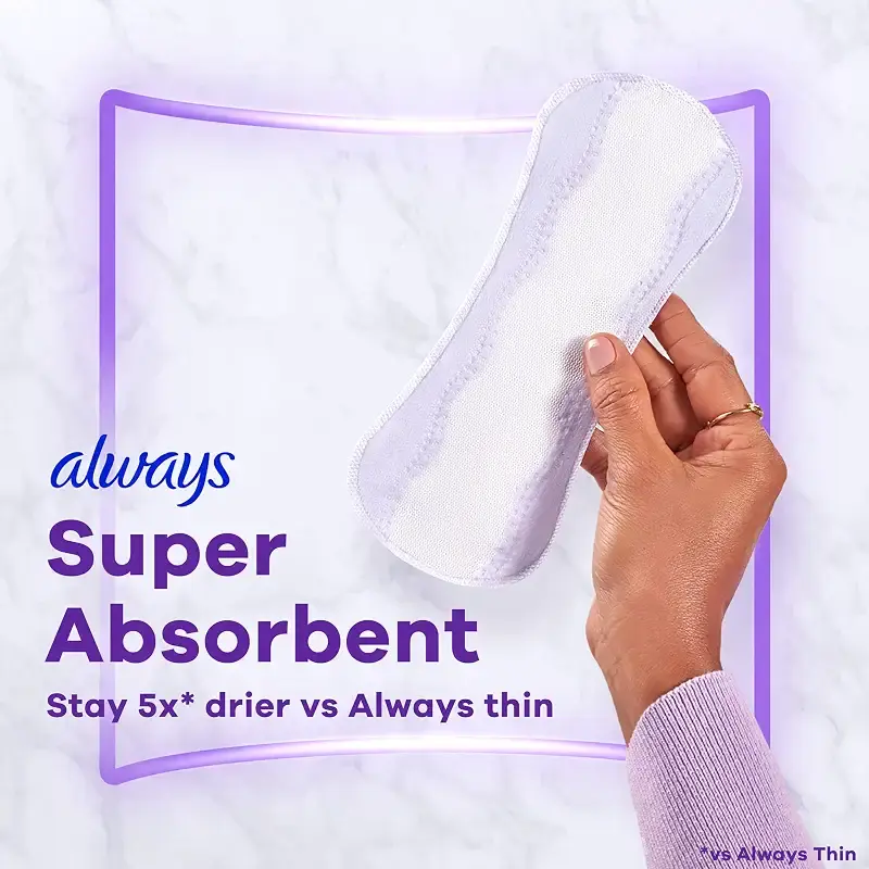 Always Anti-Bunch Xtra Protection Absorbency Daily Liners for Women Extra Long Unscented — pack of 92
