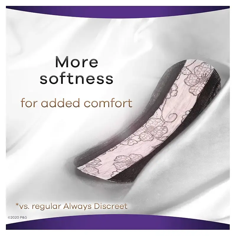 Always Discreet Boutique, Incontinence & Postpartum Liners For Women, Size 2, Very Light — Feminine Care
