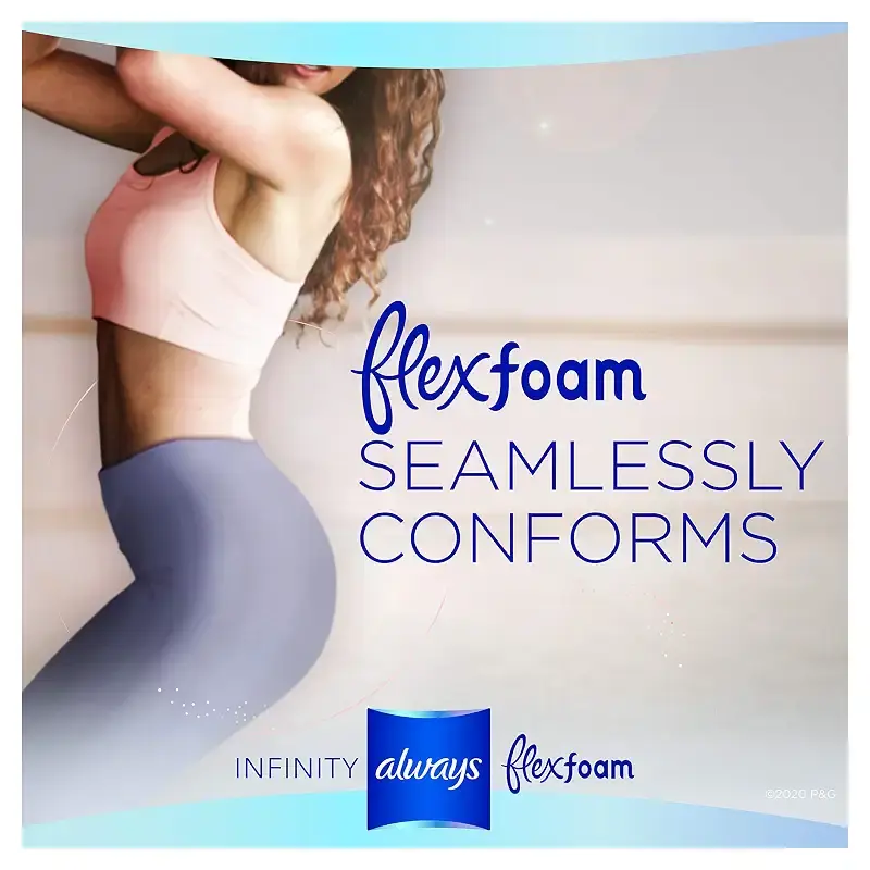 Always Infinity Feminine Pads for Women, Size 2 Heavy Flow Absorbency,Multipack, with — Always