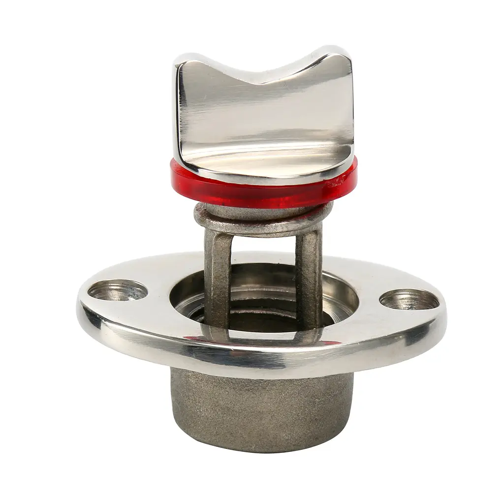 Amarine Made Oval Garboard Drain Plug Stainless Steel Boat Fits 1'' Hole, Thread for 3/4''