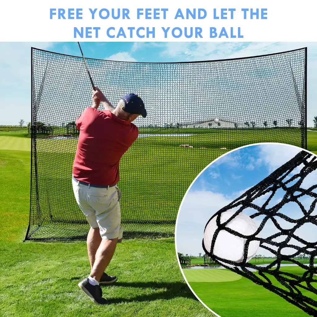 Amazgolf Golf Net, Sports Practice Barrier Net, Heavy Duty Ball Hitting Golf Netting, DIY — Golf