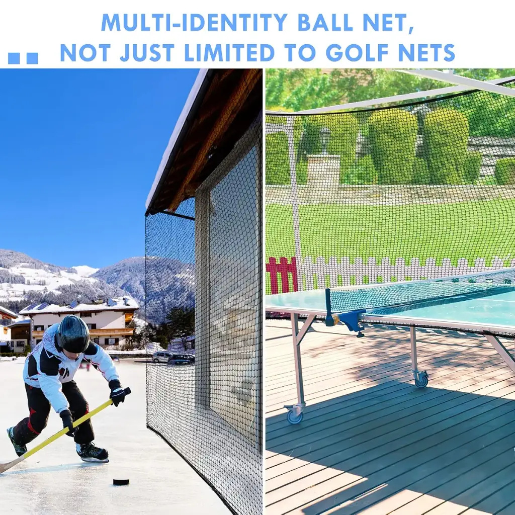 Amazgolf Golf Net, Sports Practice Barrier Net, Heavy Duty Ball Hitting Golf Netting, DIY — amazgolf