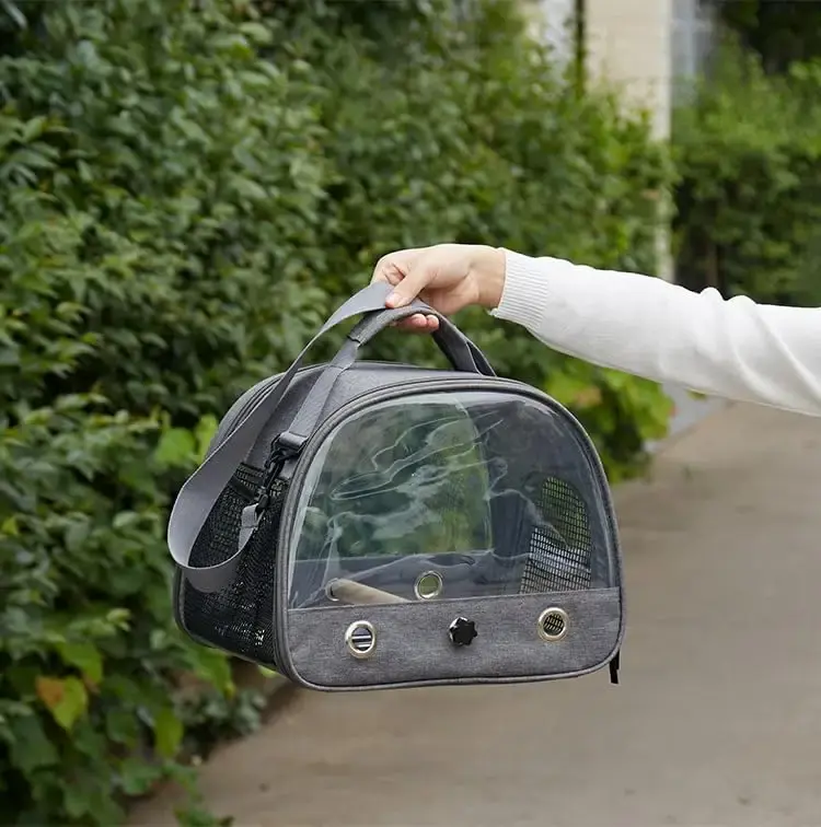 Ameurey Bird Carrier Small Bird Travel Carrier Cage with Stand Small Bird Cage for Travel — Ameurey