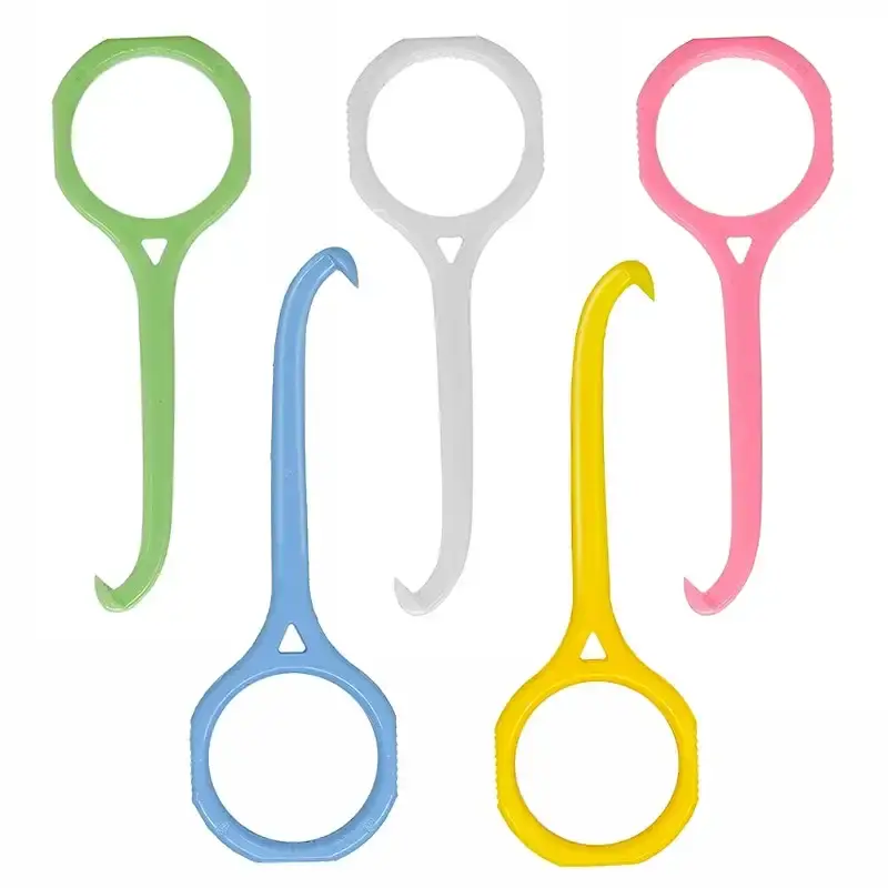 Angzhili 5 Pack Clear Aligner Removal Tool Remover for Invisible Brace Tooth Cleaning Oral Care (White Yellow Pink Green Blue)