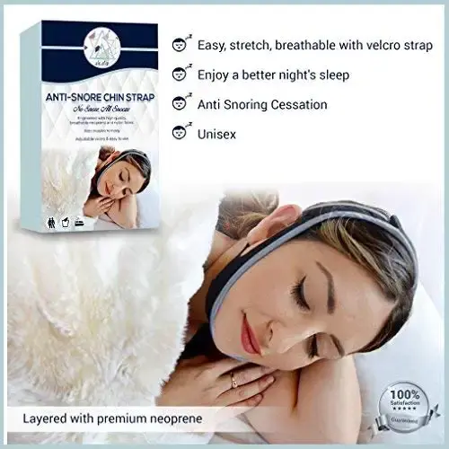 Anti Snore Chin Strap Device Snore Stopper Relief Sleep Mask for Men and Women by SIESTA