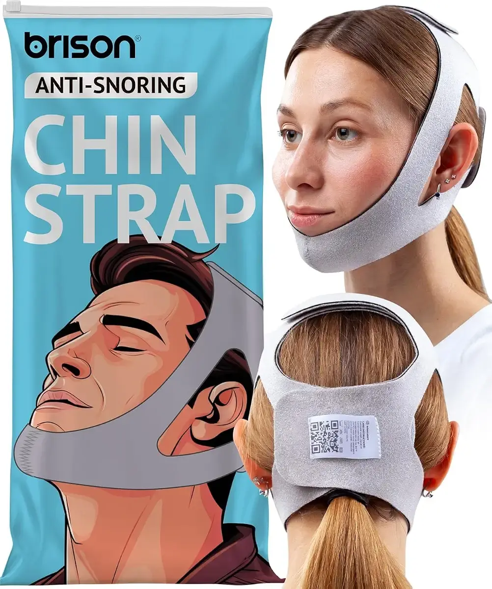 Anti Snoring Chin Strap - Adjustable Snore Stopping Device Face Mask Bandage Keeping Mouth Closed Mouth Nasal Breathing Women Men Large