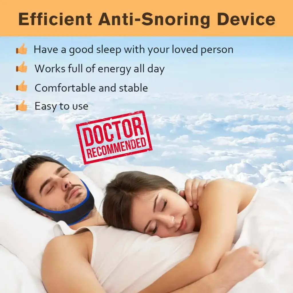 Anti Snoring Chin Strap Ajustable Stop Snoring Solution for Men and Women, Anti Snoring — Sleep Wellness
