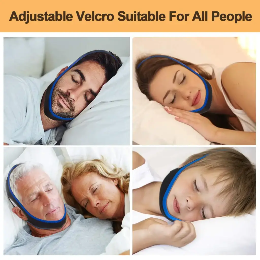 Anti Snoring Chin Strap Ajustable Stop Snoring Solution for Men and Women, Anti Snoring — Sleep Wellness
