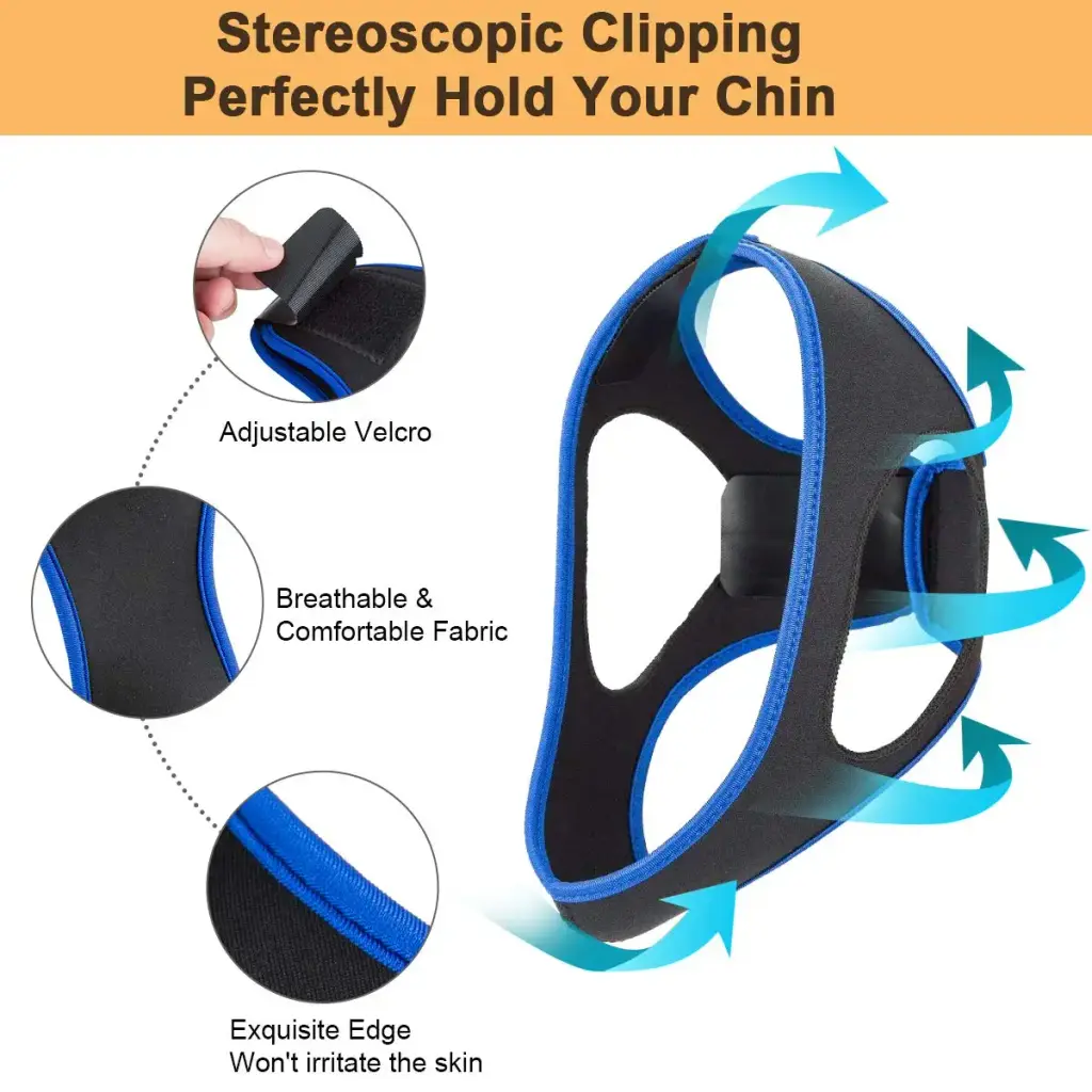 Anti Snoring Chin Strap Ajustable Stop Snoring Solution for Men and Women, Anti Snoring — Sleep Wellness