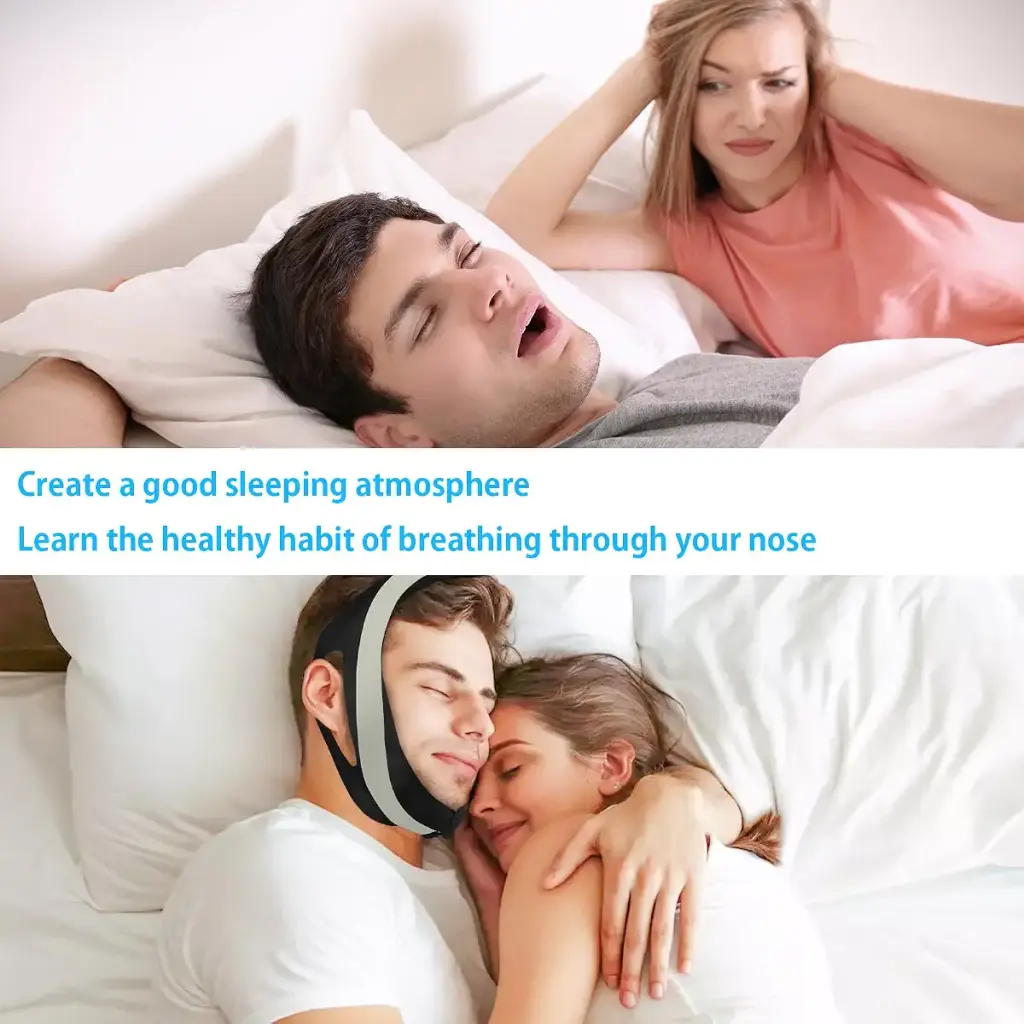 Anti Snoring Chin Strap for CPAP Users Adjustable and Breathable Chin Strap-Keep Mouth — Sleep Wellness