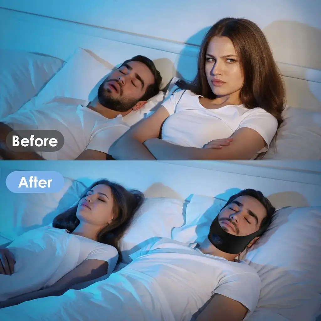 Anti Snoring Chin Strap for CPAP Users Adjustable and Breathable Chin Strap-Keep Mouth — Sleep Wellness
