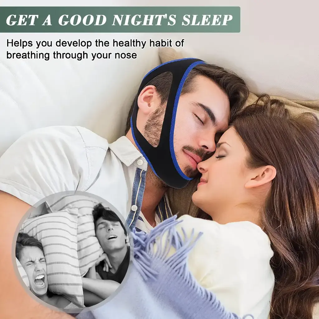 Anti Snoring Chin Strap for Sleep Apnea Adjustable and Breathable Chin Strap for Cpap — Sleep Wellness