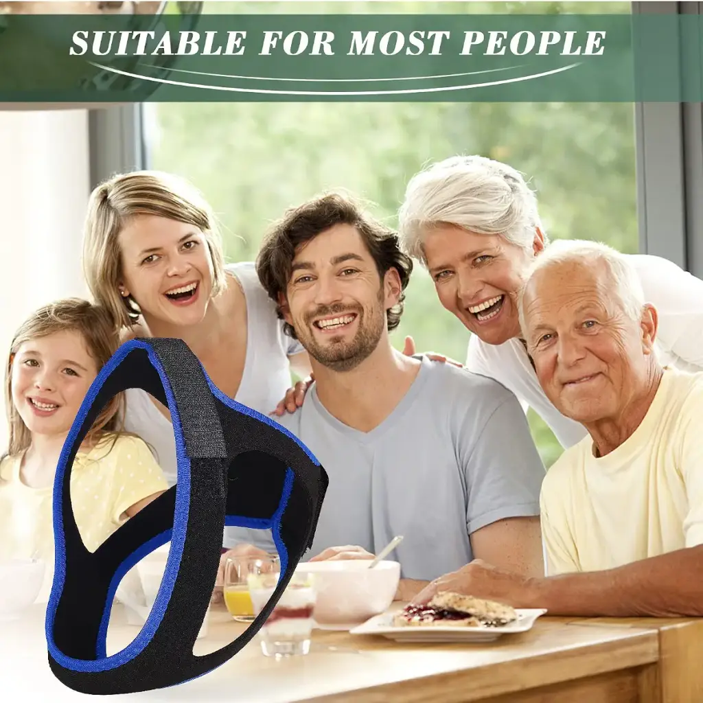 Anti Snoring Chin Strap for Sleep Apnea Adjustable and Breathable Chin Strap for Cpap — Sleep Wellness