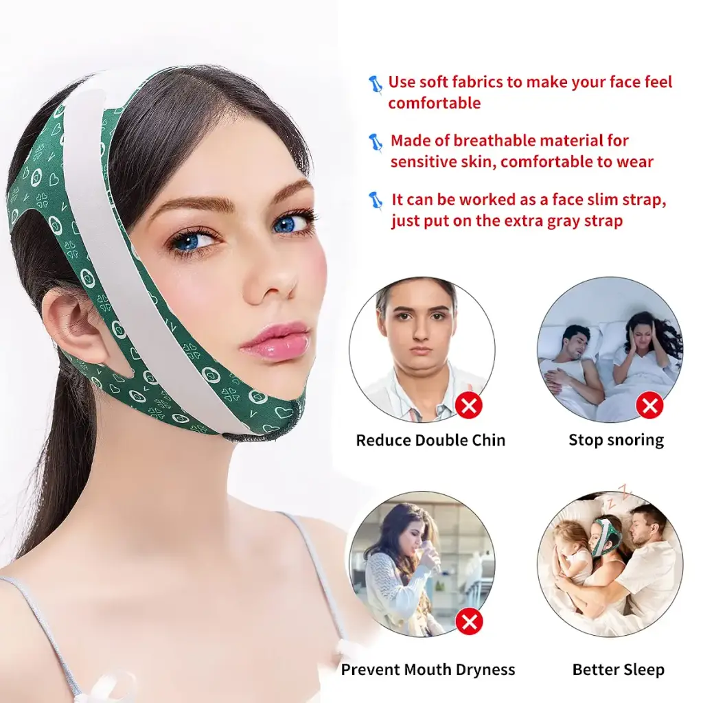 Anti Snoring Chin Strap Newest Chin Strap for Snoring Breathable and Adjustable Snoring — Sleep Wellness