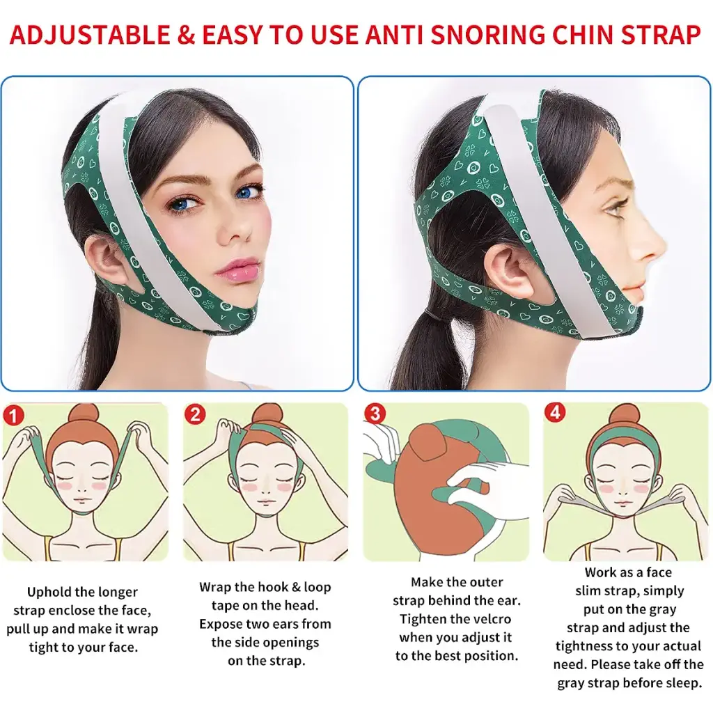Anti Snoring Chin Strap Newest Chin Strap for Snoring Breathable and Adjustable Snoring — Sleep Wellness