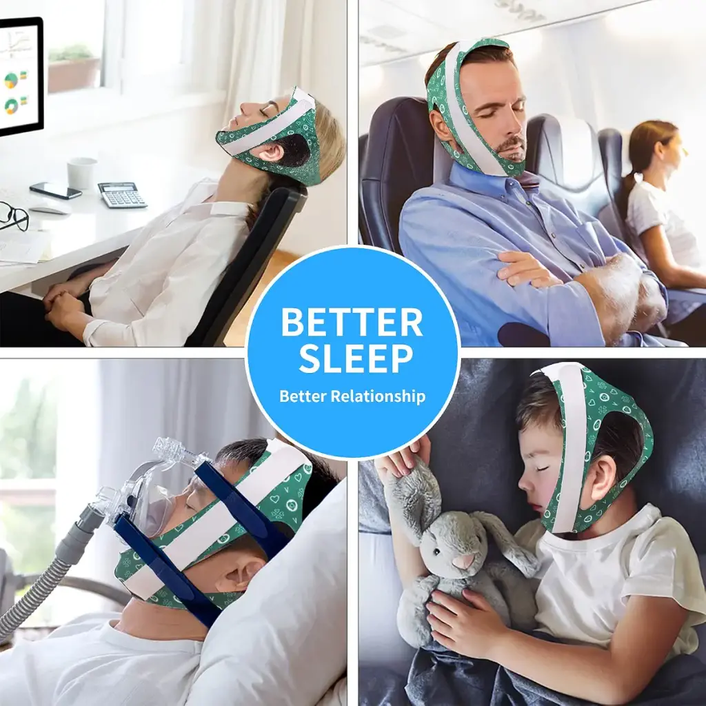 Anti Snoring Chin Strap Newest Chin Strap for Snoring Breathable and Adjustable Snoring — Sleep Wellness