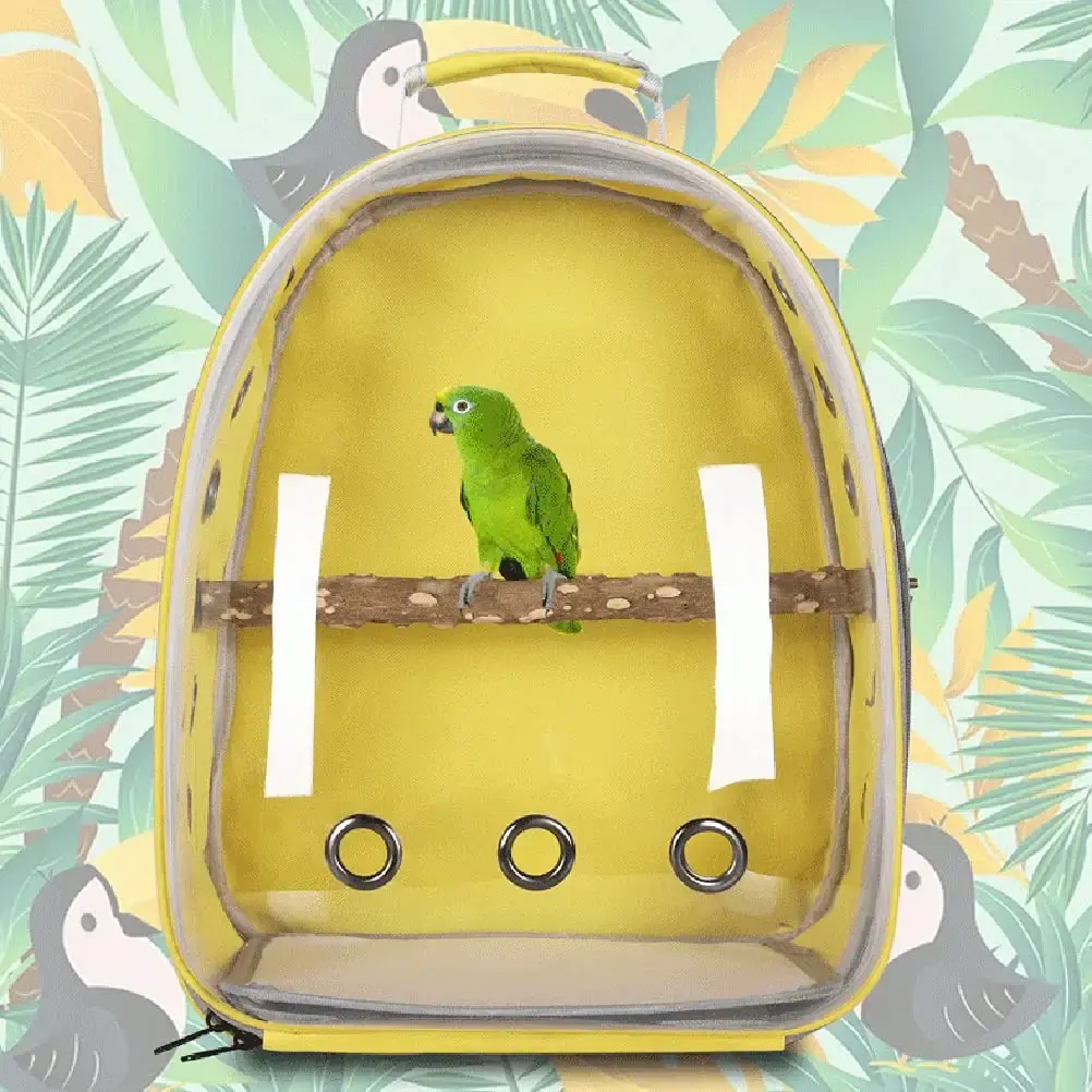 ARTOCT Lightweight Bird Carrier Transparent Outdoor Pet Parrot Travel Backpack Breathable — Pet