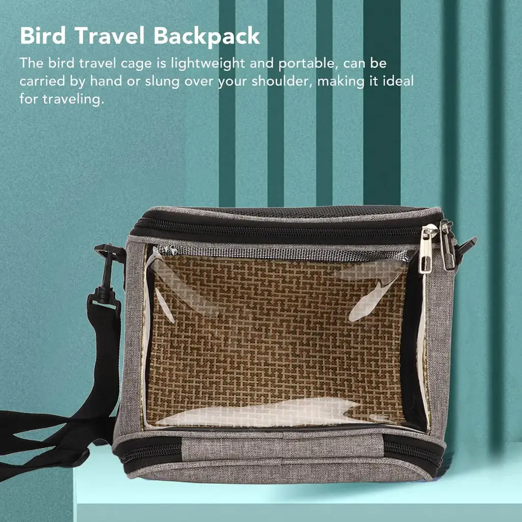 ASHATA Bird Travel Bag Bird Carrier Travel Cage Portable Bird Pet Carrier Transparent — Pet