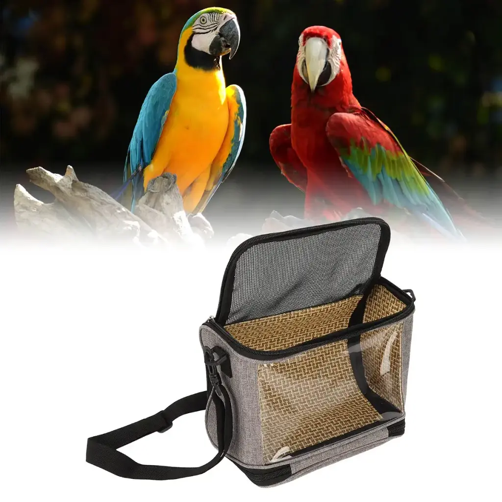 ASHATA Bird Travel Bag Bird Carrier Travel Cage Portable Bird Pet Carrier Transparent — ASHATA