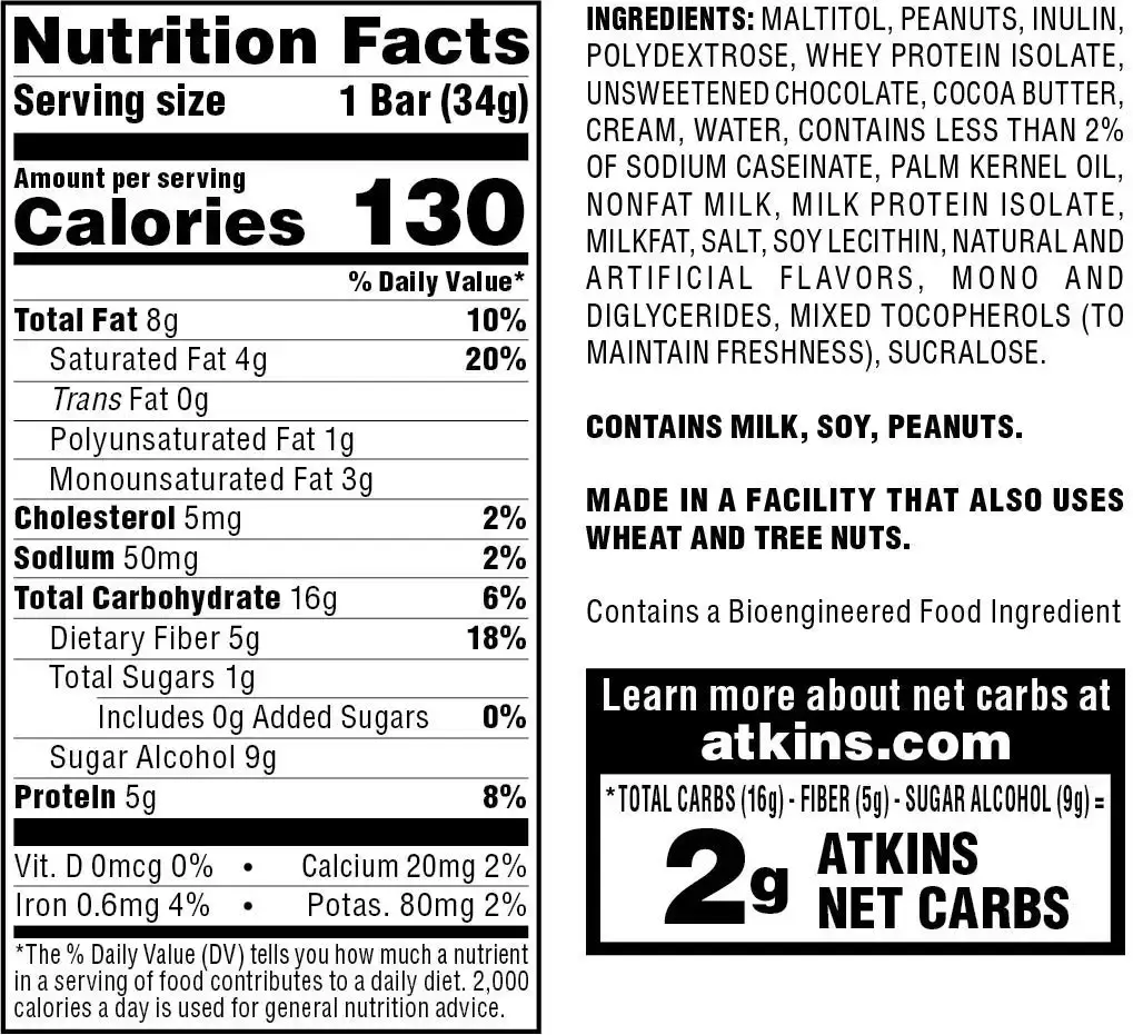 Atkins Endulge Treat Caramel Nut Chew Bar. Rich & Decadent Treat. Keto-Friendly. (5 Bars) — pack of 5