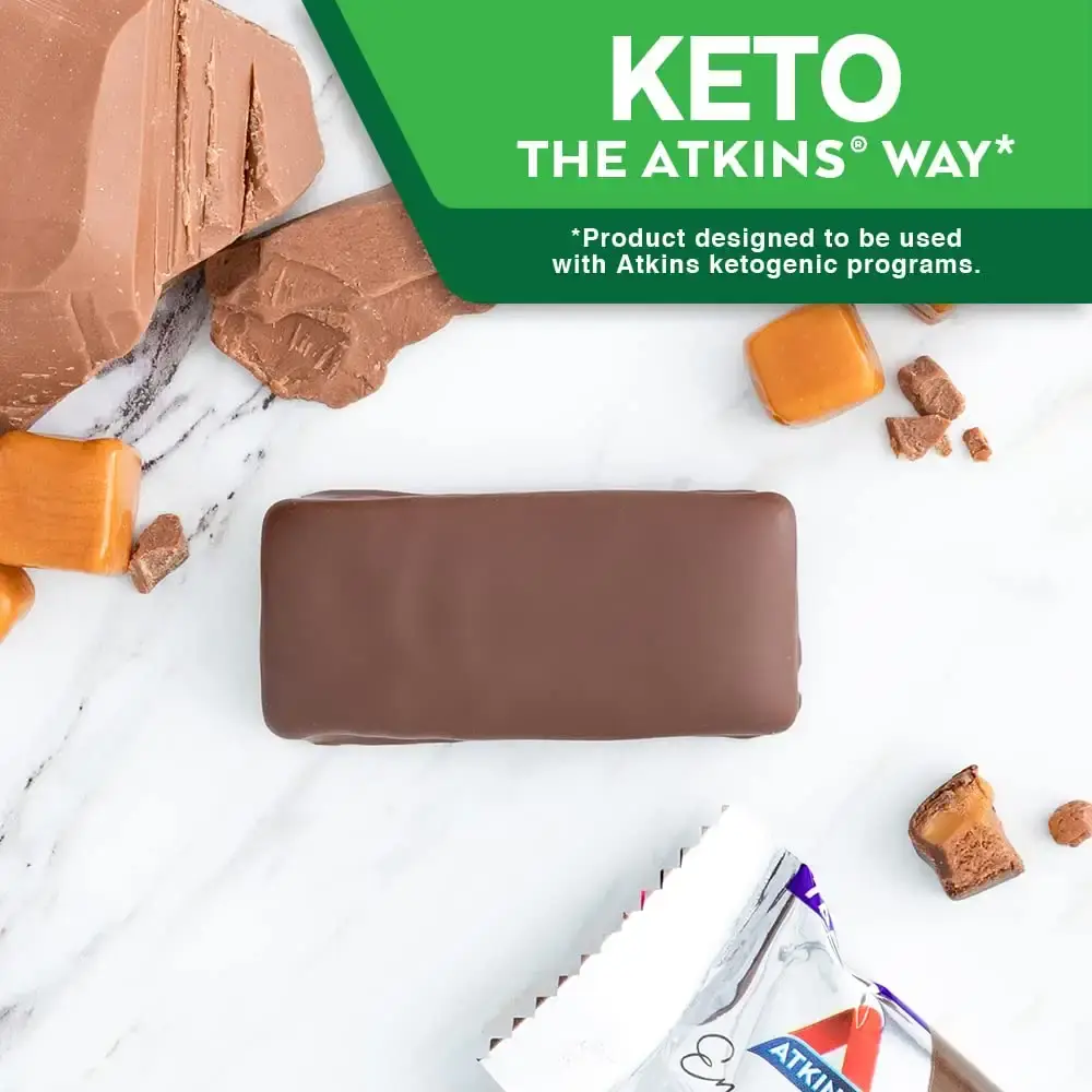 Atkins Endulge Treat Chocolate Caramel Mousse Bar. Rich Chocolate & Fluffy Mousse. — pack of 5
