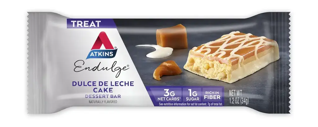 Atkins Endulge Treat Dessert Bar Dulce De Leche Cake 5 Count — Bar